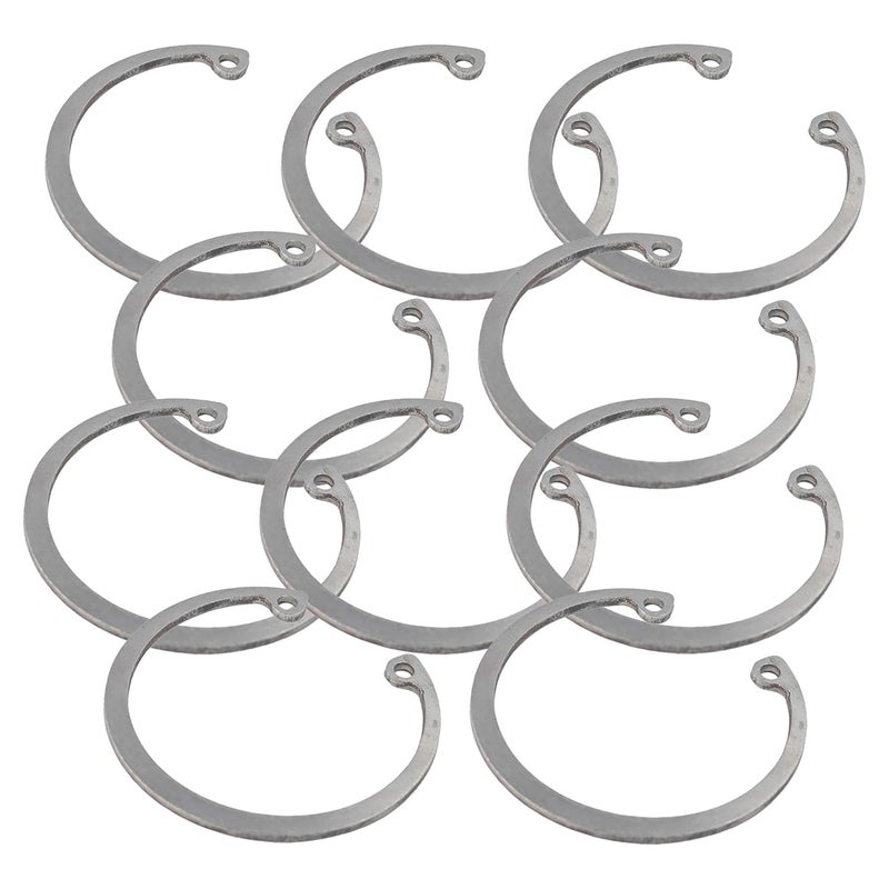 PT'SON 10Pcs 55mm Internal Retaining Ring Circlip, 304 Stainless Steel Snap Rings C-Clips for Grooved Shafts, Studs, Bearings - Image 4